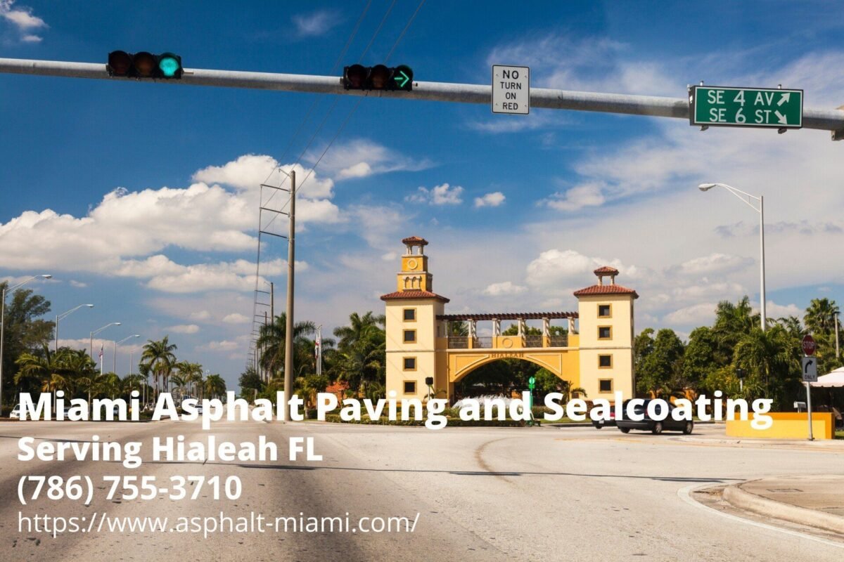 Hialeah Monument. Text by Miami Asphalt Paving and Sealcoating - a paving company serving Hialeah FL
