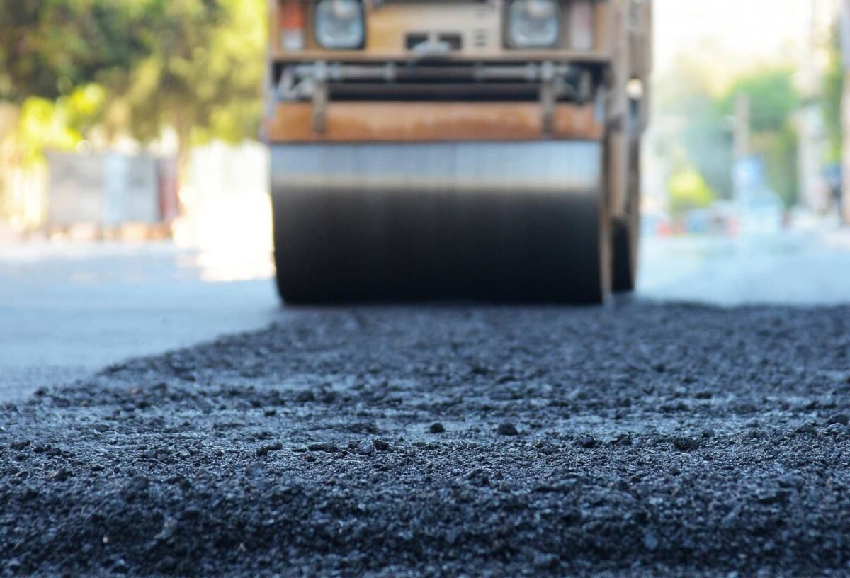 asphalt rollers is used in Fort Myers, FL to resurface a driveway